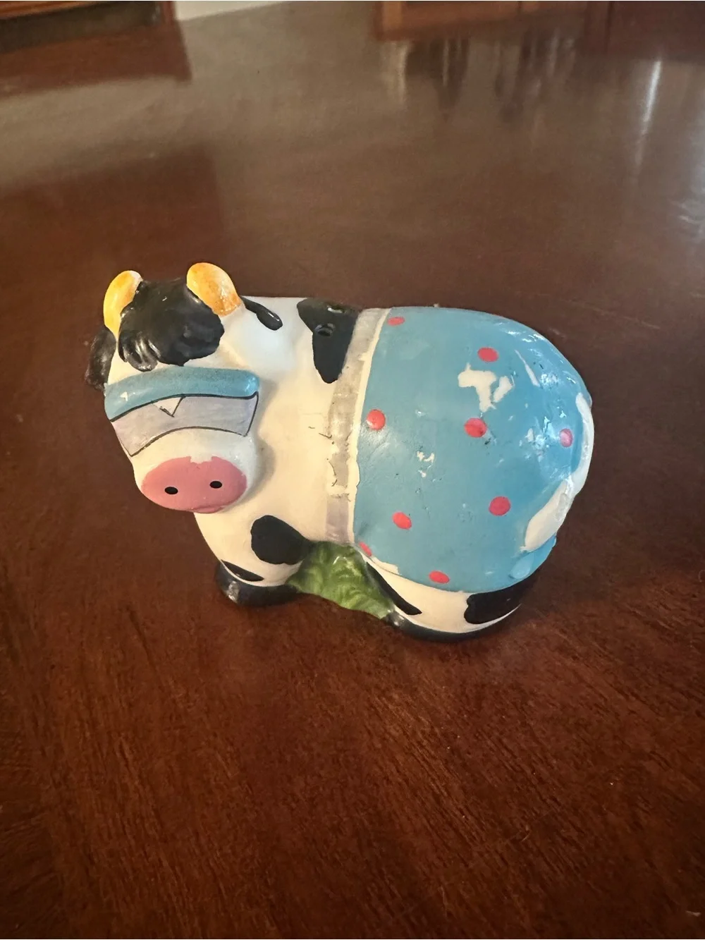Vintage Russ Ceramic Cow Salt & Pepper Shakers Retro Kitchen Decor